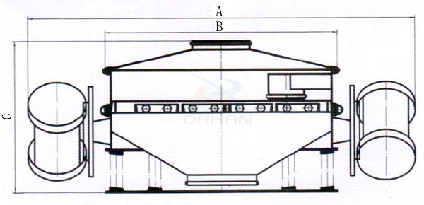 直排式振动筛外形图